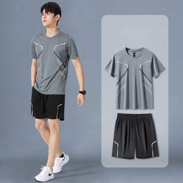 Quần Áo Cầu Nam Nữ Lông Bộ Đồ Thể Thao Nam Nhanh Khô Thoáng Khí Tập Gym Áo Thun & Quần Short Mồ Hôi - A456 - Ảnh 2