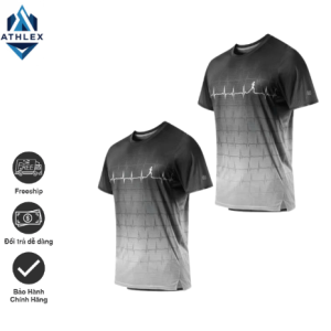 Combo 2 Áo Thun Nam Chạy Bộ Graphic Heartbeat - A789