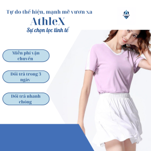 Quần áo cầu lông AthleX Bộ đồ tập luyện khô nhanh V2