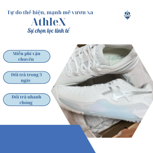 Giày pickleball Asics Gel Resolution 9 White/Pure Silver