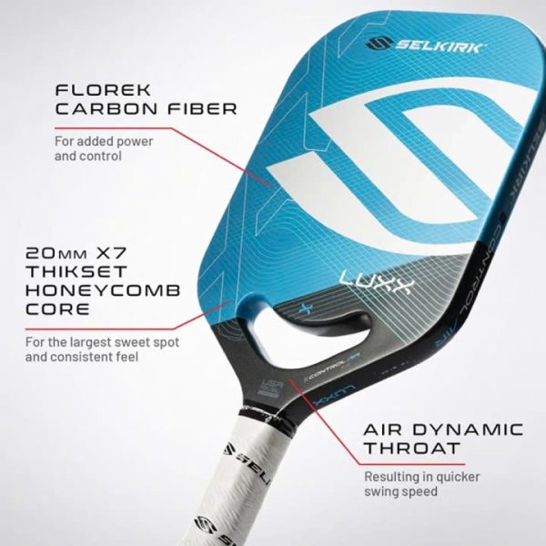Vợt Pickleball LUXX Control Air Invikta Blue - Ảnh 3