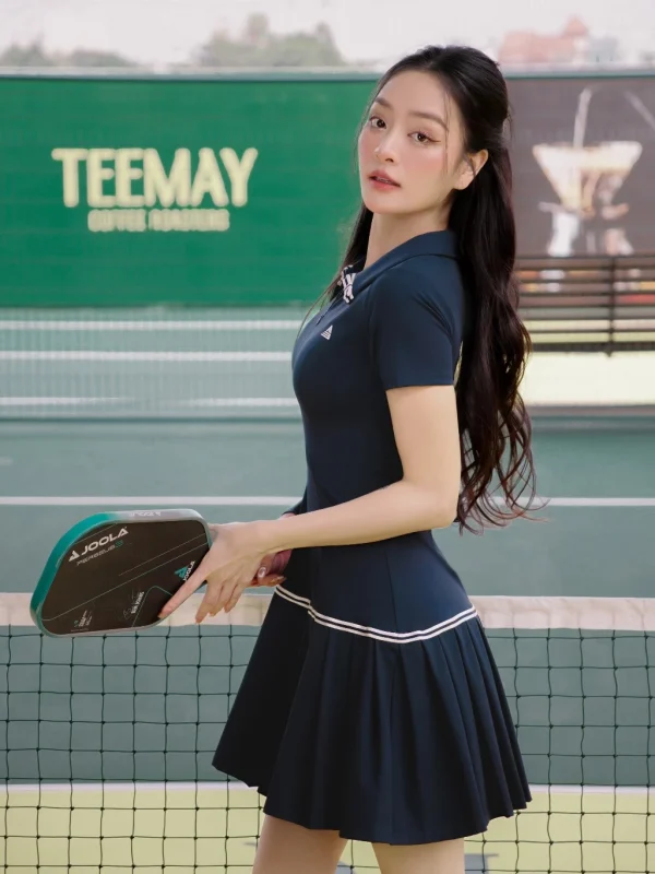Váy pickleball AthleX tặng kèm quần bảo hộ chất liệu thun co giãn thoáng khí V4 - Ảnh 2