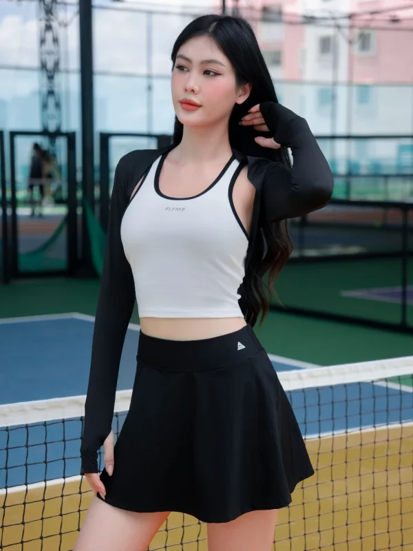 Áo khoác thể theo AthleX dáng lửng thoáng khí hỗ trợ tập chơi tennis pickleball V7 - Ảnh 4